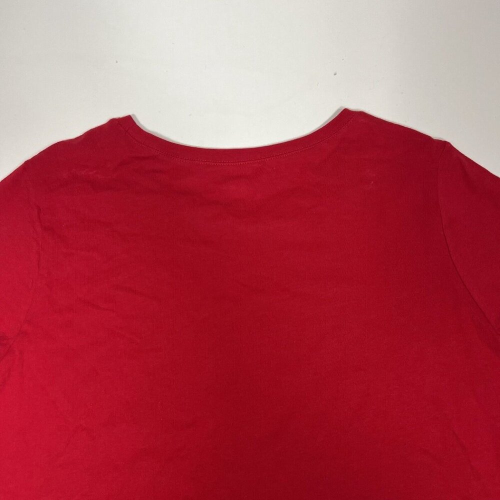 American Summer Women Red Tshirt Size XL 16/18 Peace Love USA Flag Heart NWT - Picture 11 of 12